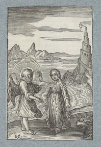 A gyermek megolvad az angyal forró lehelete alatt Pia Desideria (sorozat címe) alkotó: Christoffel van Sichem (II)
