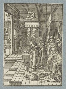 Péter könyörög Aeneasnak alkotó: Christoffel van Sichem (II)