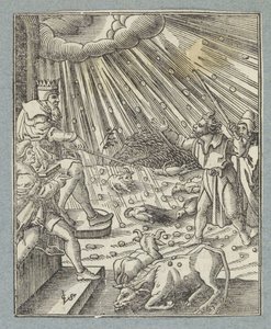Szarvasmarha pestis pestis vagy jégeső és zivatar pestis alkotó: Christoffel van Sichem (II)