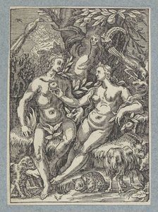 Esik a kegyelemből nőstény kígyóval alkotó: Christoffel van Sichem (II)