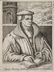 Thomas Munzer portréja alkotó: Christoffel van Sichem
