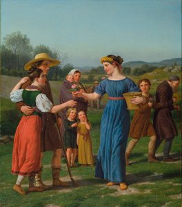 "A leány messziről" Schiller verséből alkotó: Christoffer Wilhelm Eckersberg