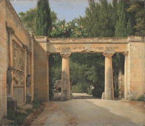 Kilátás a római Villa Borghese kertjére