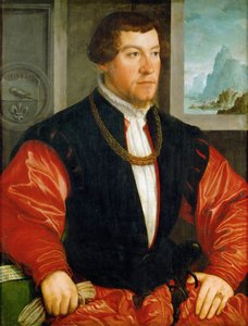Reneszánsz : Christoph Baumgartner (1514-1586) portréja par Amberger, Christoph (kb. 1500-1562)