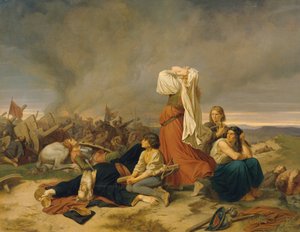 A lipáni csata 1434-ben alkotó: Christoph Christian Ruben