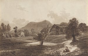 Lusatian táj a Landeskrone-hegygel