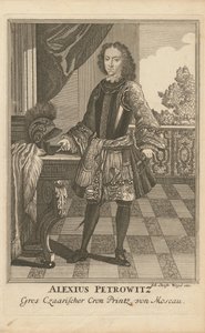 Alekszej Petrovics oroszországi Carevics portréja 1690-1718, 1710 alkotó: Christoph Wiegel