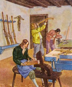 Bushmaker / Buchsenmacher (színes litográfia)