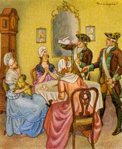 Kaffeeriecher / Coffee Smeller (színes litográfia)