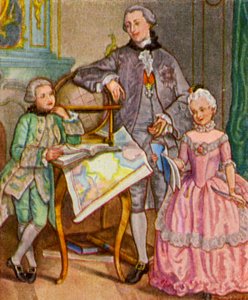 Prinzenerzieher / Prince Educator (színes litográfia)