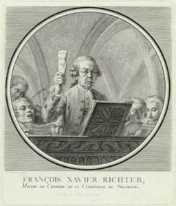 Franz Xaver Richter zeneszerző portréja 1709-1789, 1785.