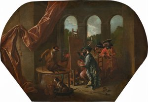 Singerie: A festő, c. 1739.