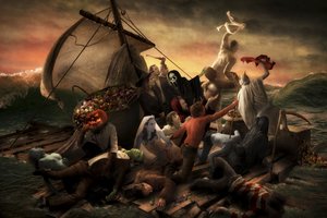 Halloween-szörnyek csónakja alkotó: Christophe Kiciak