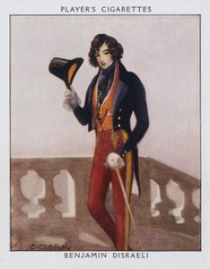 Benjamin Disraeli (színes litó) alkotó: Christopher (after) Clark
