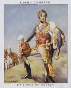 Sir Stapleton Cotton (színes litó) alkotó: Christopher (after) Clark
