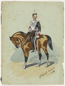 13. Bengal Lancers, 1914 körül alkotó: Christopher Clark