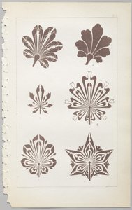 A dekoratív tervezés művészete: egy függelék, amely megadja a nap óráit, amikor a virágok nyílnak, kiadó: Day & Son, London, 1862 alkotó: Christopher Dresser
