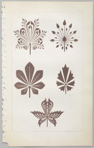 A dekoratív tervezés művészete: egy függelék, amely megadja a nap óráit, amikor a virágok nyílnak, kiadó: Day & Son, London, 1862 alkotó: Christopher Dresser