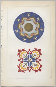 A dekoratív tervezés művészete: egy függelék, amely megadja a nap óráit, amikor a virágok nyílnak, kiadó: Day & Son, London, 1862 alkotó: Christopher Dresser