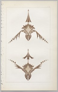 A dekoratív tervezés művészete: egy függelék, amely megadja a nap óráit, amikor a virágok nyílnak, kiadó: Day & Son, London, 1862 alkotó: Christopher Dresser