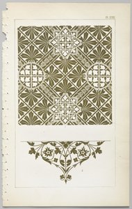 A dekoratív tervezés művészete: egy függelék, amely megadja a nap óráit, amikor a virágok nyílnak, kiadó: Day & Son, London, 1862 alkotó: Christopher Dresser