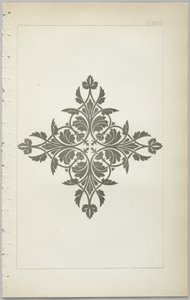 A dekoratív tervezés művészete: egy függelék, amely megadja a nap óráit, amikor a virágok nyílnak, kiadó: Day & Son, London, 1862 alkotó: Christopher Dresser