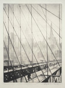 Átnézve a Brooklyn Bridge-en alkotó: Christopher Richard Wynne Nevinson