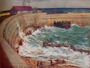 High Tide, West Bay, 1930 alkotó: Christopher Richard Wynne Nevinson