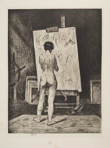 The Connoisseur, kiadó 1922 (metszet) alkotó: Christopher Richard Wynne Nevinson