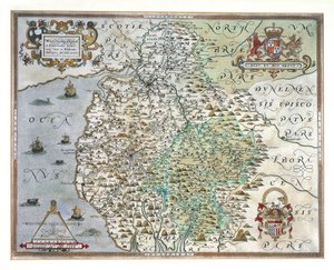 Westmorland és Cumberland térképe, 1576