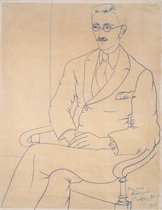 Gerald Reitlinger portréja, 1926 alkotó: Christopher Wood