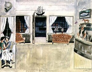 A Ship Inn bárja, St. Ives alkotó: Christopher Wood