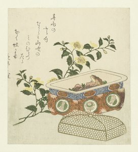 Béka és Kerria Japonica spray alkotó: Chôtei Hisazumi