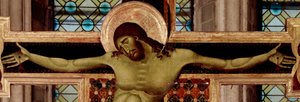 Feszület részlete. Detrempe Cimabue (Cenni di Pepo) fán (1272-1302) 1268-1271 Méret: 336x267 cm Arezzo, San Domenico templom