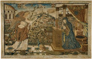 Az Angyali üdvözlet alkotó: Circle of Andrea Mantegna