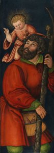 Német: Der heilige Christophorus Szent Kristóf alkotó: Circle of Lucas Cranach the Elder