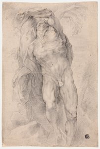 Fára kötött férfi akt alkotó: Circle of Peter Paul Rubens