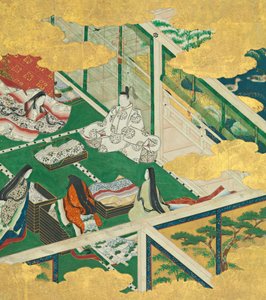 Egy szép Garland Tamakazura, 17. század. alkotó: Circle of Tosa Mitsuyoshi