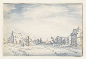 falu kilátás alkotó: Claes Jansz. Visscher (II) (attributed to)