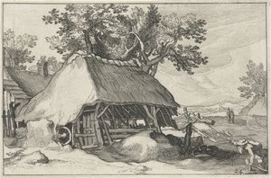 Tanya Tájak farmokkal (sorozat címe) alkotó: Claes Jansz. Visscher (II)