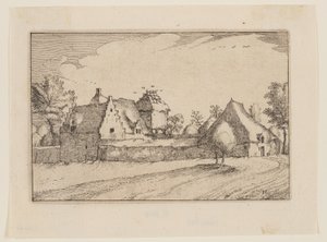 Egy fallal körülvett farm alkotó: Claes Jansz. Visscher