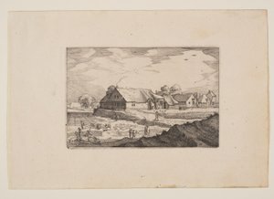 Tanyák és fehérítő mezők, Haarlem környéki nézetekből (Plaisante Plaetsen) alkotó: Claes Jansz. Visscher