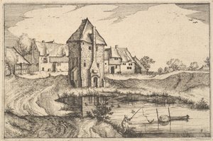 A tó, 9. tábla Brabant tartományból, kb. 1610 alkotó: Claes Jansz Visscher