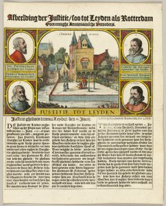 Arminiánusok kivégzése Leidenben alkotó: Claes Jansz. Visscher II