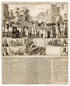 Arminiánusok kivégzése Hágában alkotó: Claes Jansz. Visscher II