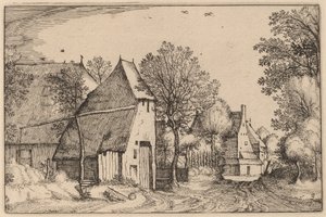 Falusi út alkotó: Claes Jansz Visscher after Johannes van Doetechum, the Elder after Lucas