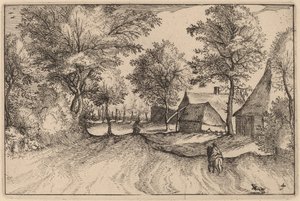 Falusi út alkotó: Claes Jansz Visscher after Johannes van Doetechum, the Elder after Lucas