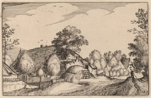 Falusi út alkotó: Claes Jansz Visscher after Lucas van Doetechum after Master of the Small Landscapes after Johannes