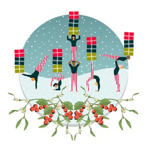 Akrobatikus csomagkézbesítés alkotó: Claire Huntley