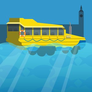 Kétéltű London Duck Tour Bus